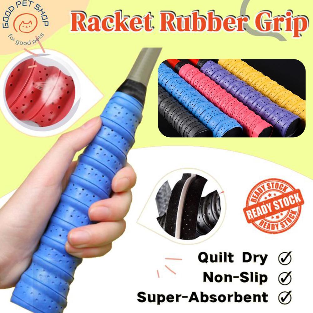 Badminton Grip - Powlekana taśma antypoślizgowa do owijania rączki